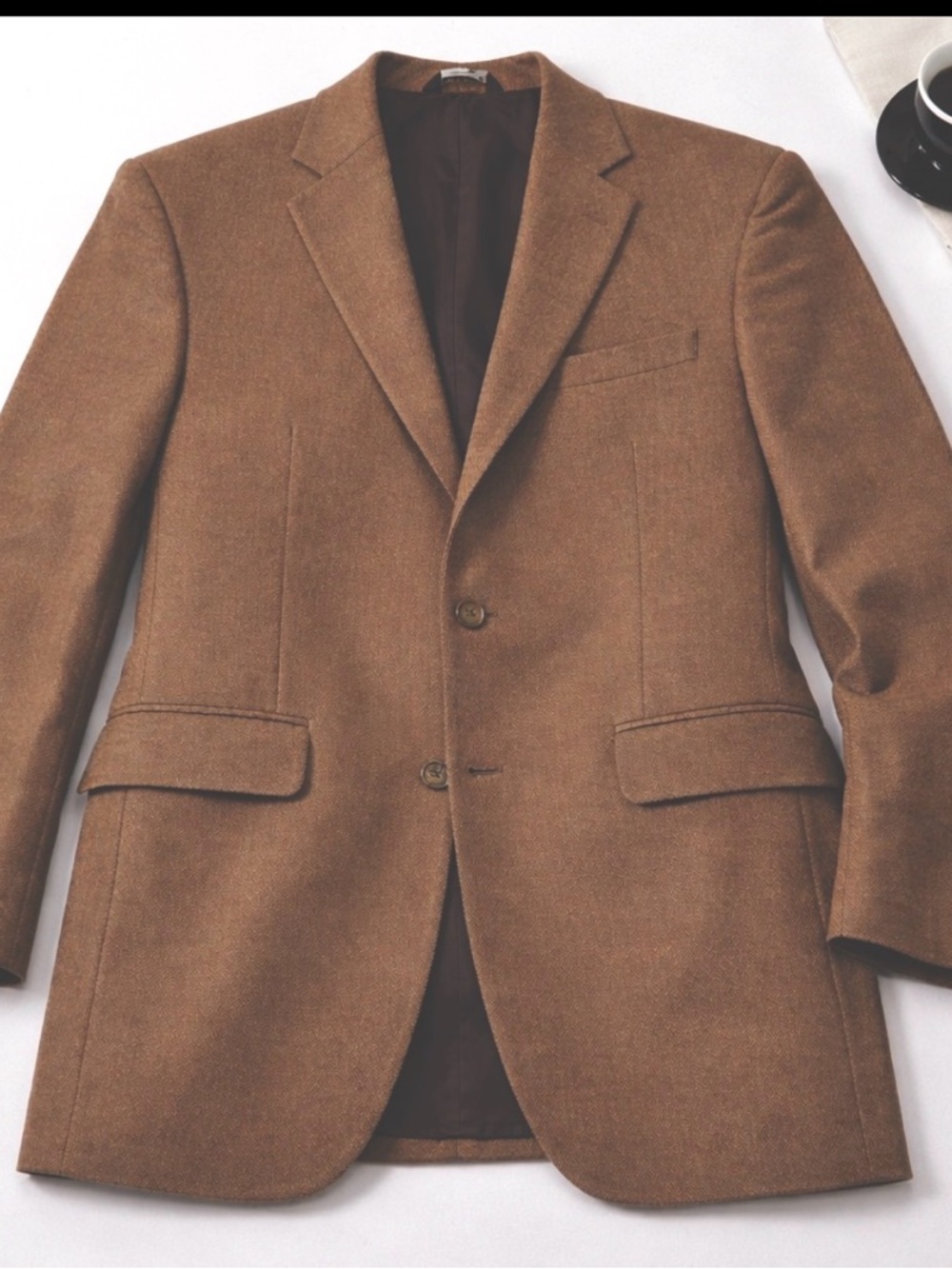 Jos A Bank Men’s Sport Coat Chocolate Brown 100% Wool Blazer Size 43R